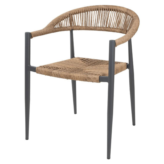 Fauteuils d'extérieur en rotin PE tressé Bolero Eden naturels (lot de 4) - Bolero - HZ591