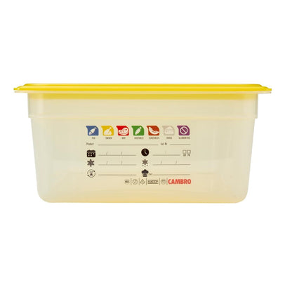 Bac en polypropylène Cambro Safetrak IML GN 1/1 150mm - Cambro - JN502