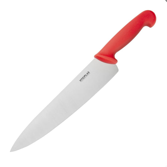 Couteau de cuisine Hygiplas rouge 255mm - Hygiplas - C886