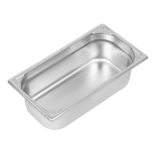 Bac inox 18/10 GN 1/3 professionnel Vogue 100mm - Vogue - DW443