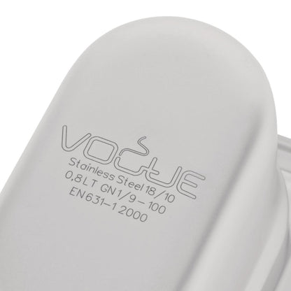 Bac inox 18/10 professionnel Vogue GN 1/9 100mm - Vogue - DW454