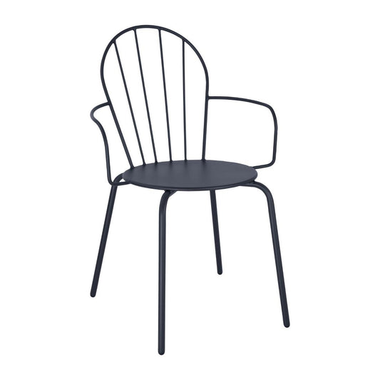 Fauteuils Bolero Adeline bleu ardoise (lot de 4) - Bolero - HZ358