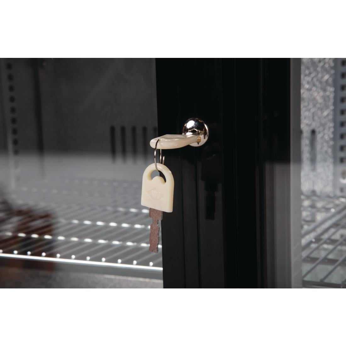 Arrière-bar deux portes coulissantes Polar Série G noir 208L - Polar - GL003