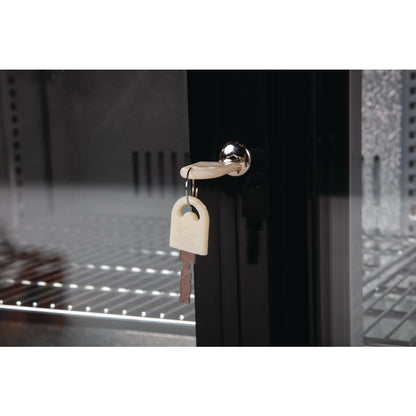 Arrière-bar deux portes coulissantes Polar Série G noir 208L - Polar - GL003
