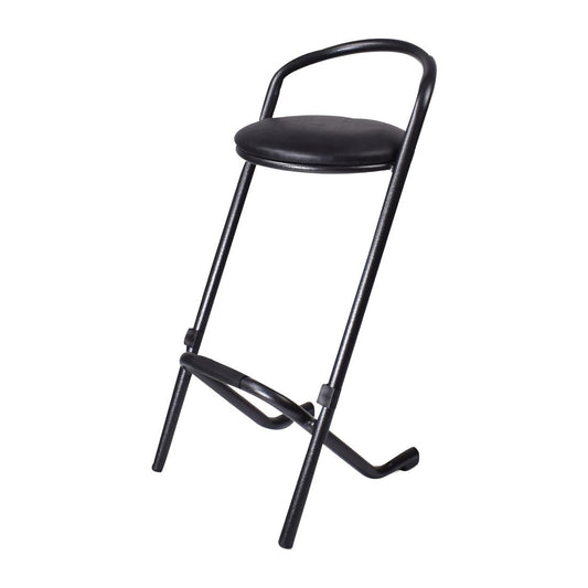 Tabourets hauts d'intérieur empilables Utrecht gris (lot de 2) - Mebu - FW579