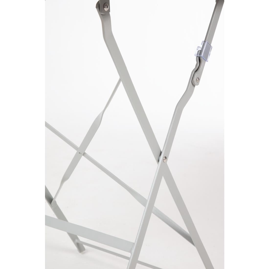 Table de terrasse carrée en acier Bolero grise 600mm - Bolero - GK988