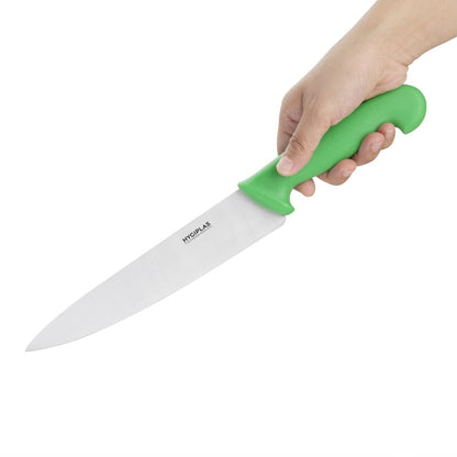 Couteau de cuisine Hygiplas vert 218mm - Hygiplas - C861
