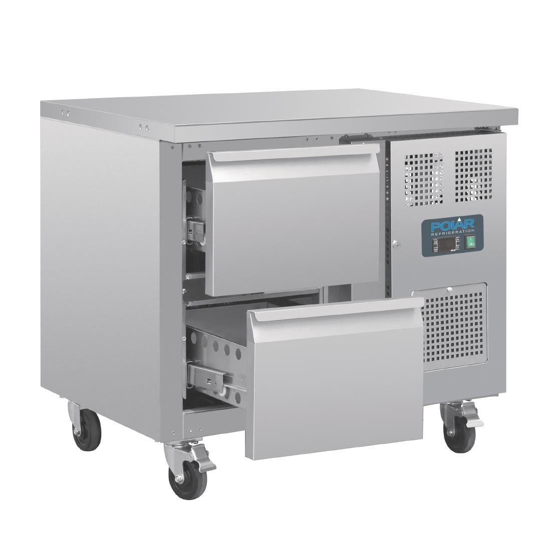 Table réfrigérée GN 1/1 ventilée 2 tiroirs Polar Série U - Polar - DA546