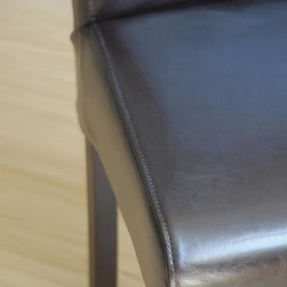 Chaises en simili cuir à dossier incurvé Bolero noires (lot de 2) - Bolero - GF956