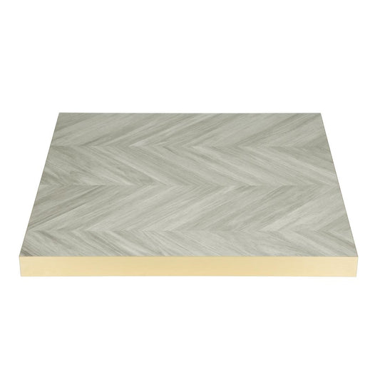 Plateau de table carré pré-percé Bolero Chevron 700mm - Bolero - FU512