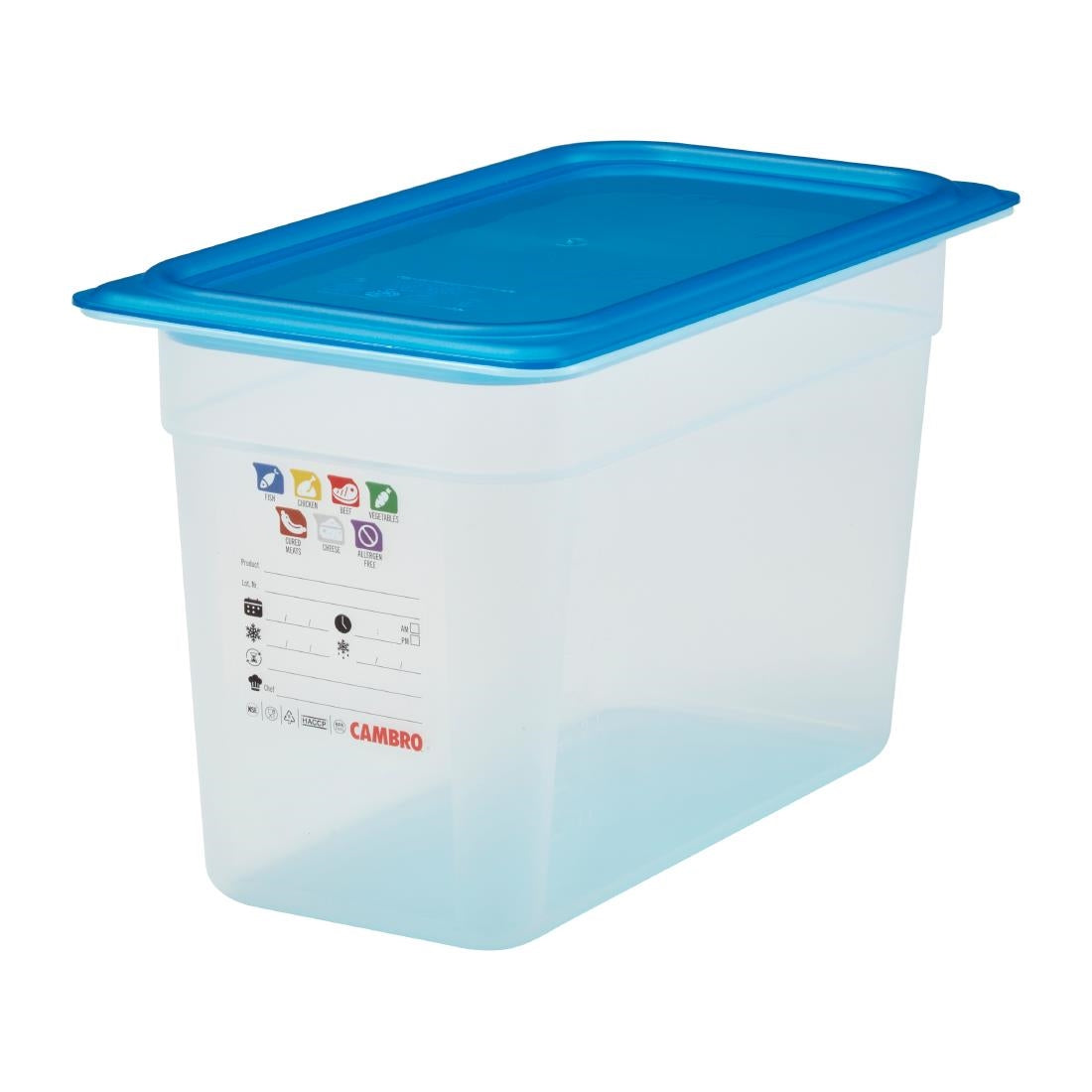 Bac en polypropylène Cambro Safetrak IML GN 1/3 200mm - Cambro - JN511
