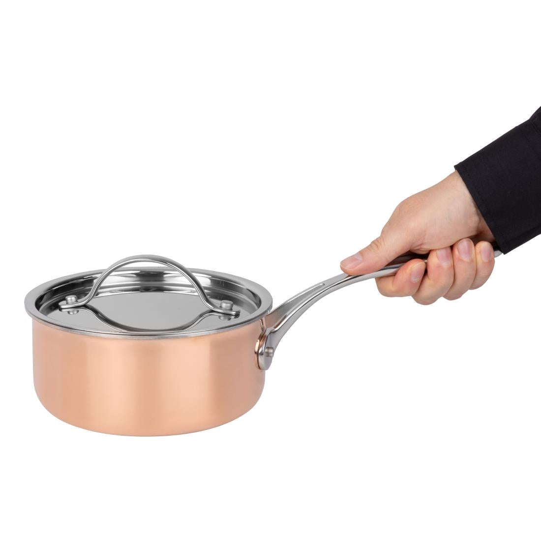 Batterie de cuisine en cuivre triple parois 3 pièces Vogue Cook Like A Pro - Vogue - SA655