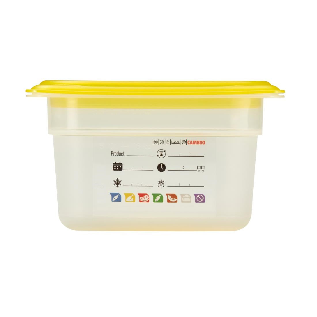 Bac en polypropylène Cambro Safetrak IML GN 1/9 100mm - Cambro - JN519