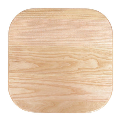 Tabouret bas en acier galvanisé avec assise en bois Bolero Cantina (lot de 4) - Bolero - DE478