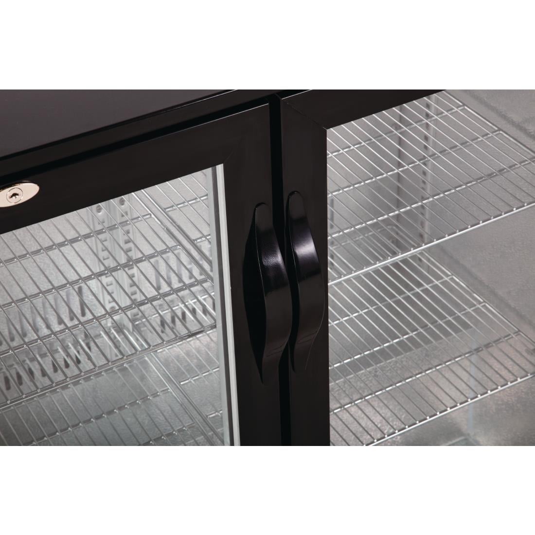 Arrière-bar deux portes pivotantes Polar Série G noir 198L - Polar - GL012