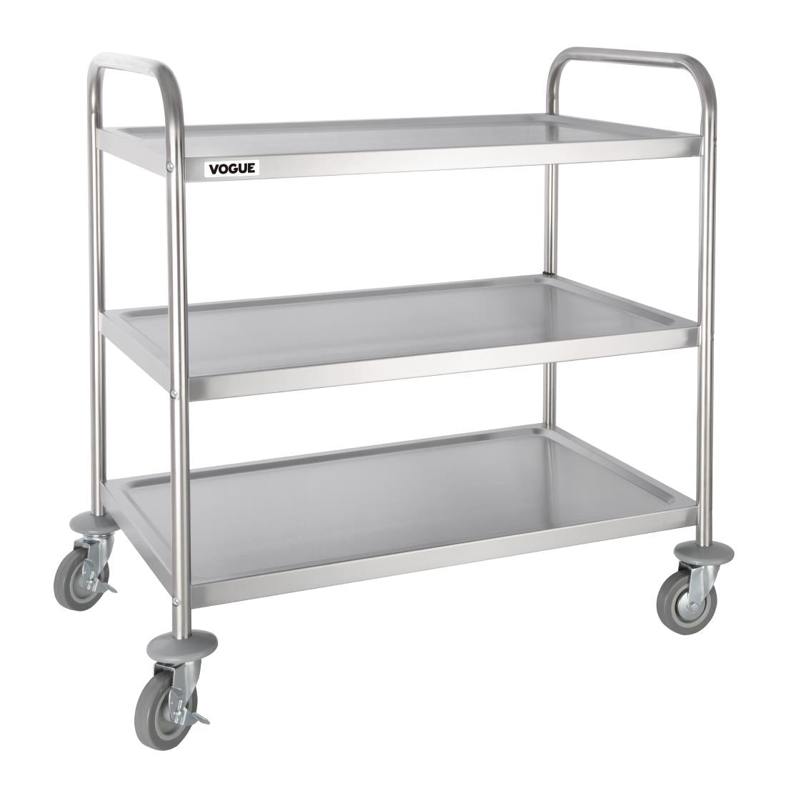 Grand chariot de débarrassage en inox Vogue 3 niveaux - Vogue - F995