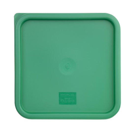 Couvercle carré vert grand Hygiplas - Hygiplas - CF048