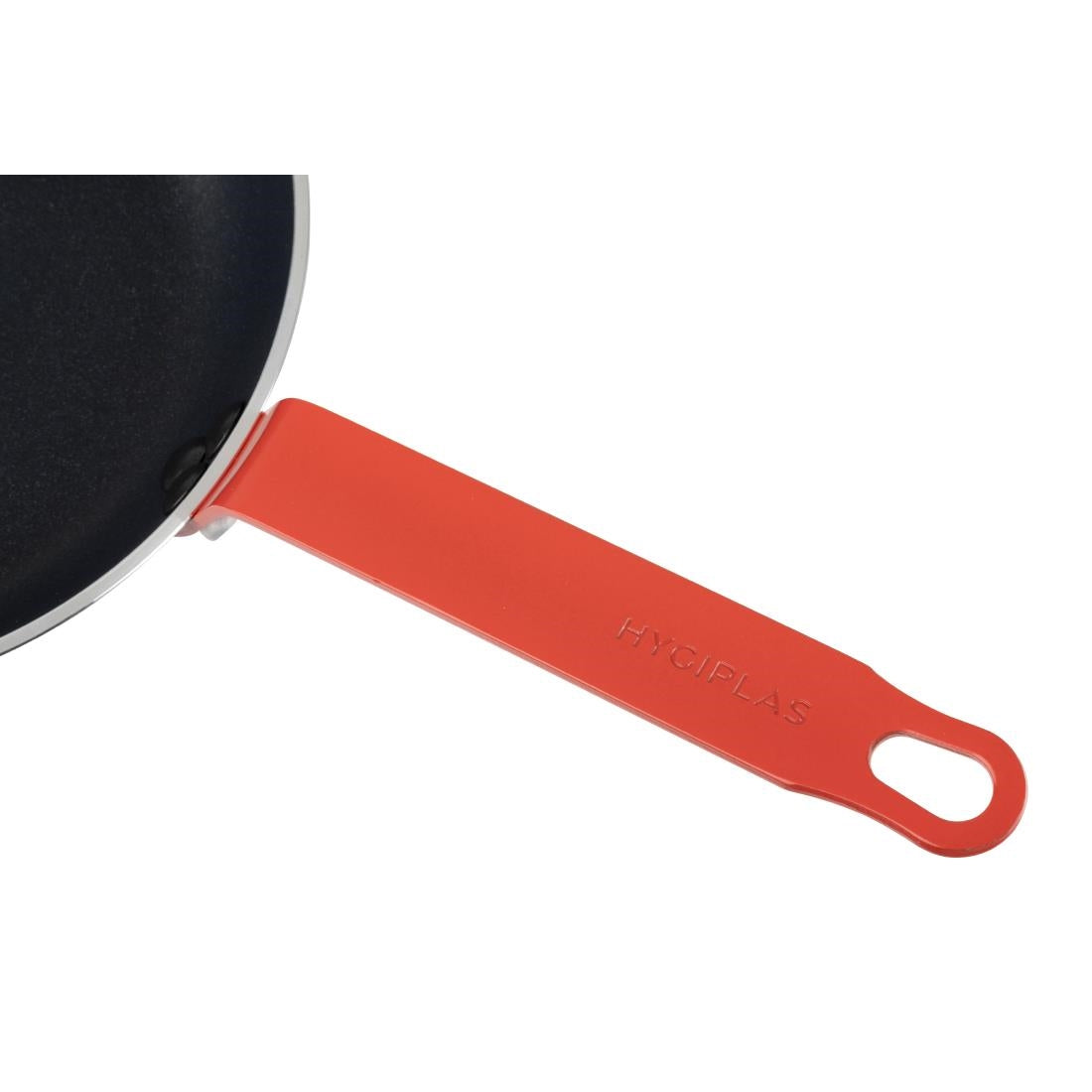 Poêle en aluminium antiadhésive Hygiplas Teflon Platinum Plus avec poignée rouge 24cm - Hygiplas - HT965
