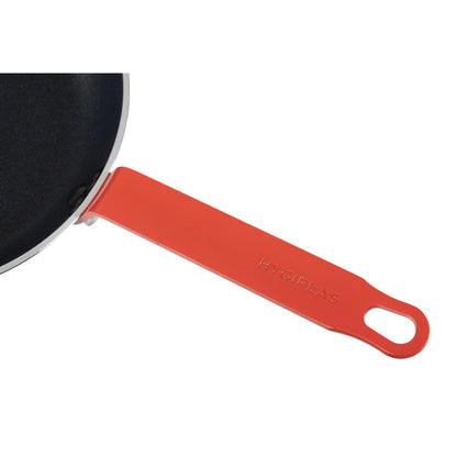 Poêle en aluminium antiadhésive Hygiplas Teflon Platinum Plus avec poignée rouge 24cm - Hygiplas - HT965