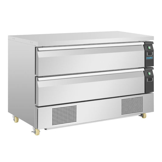 Soubassement double réfrigération 2 tiroirs Polar Série U 6x GN 1/1 - Polar - DA997