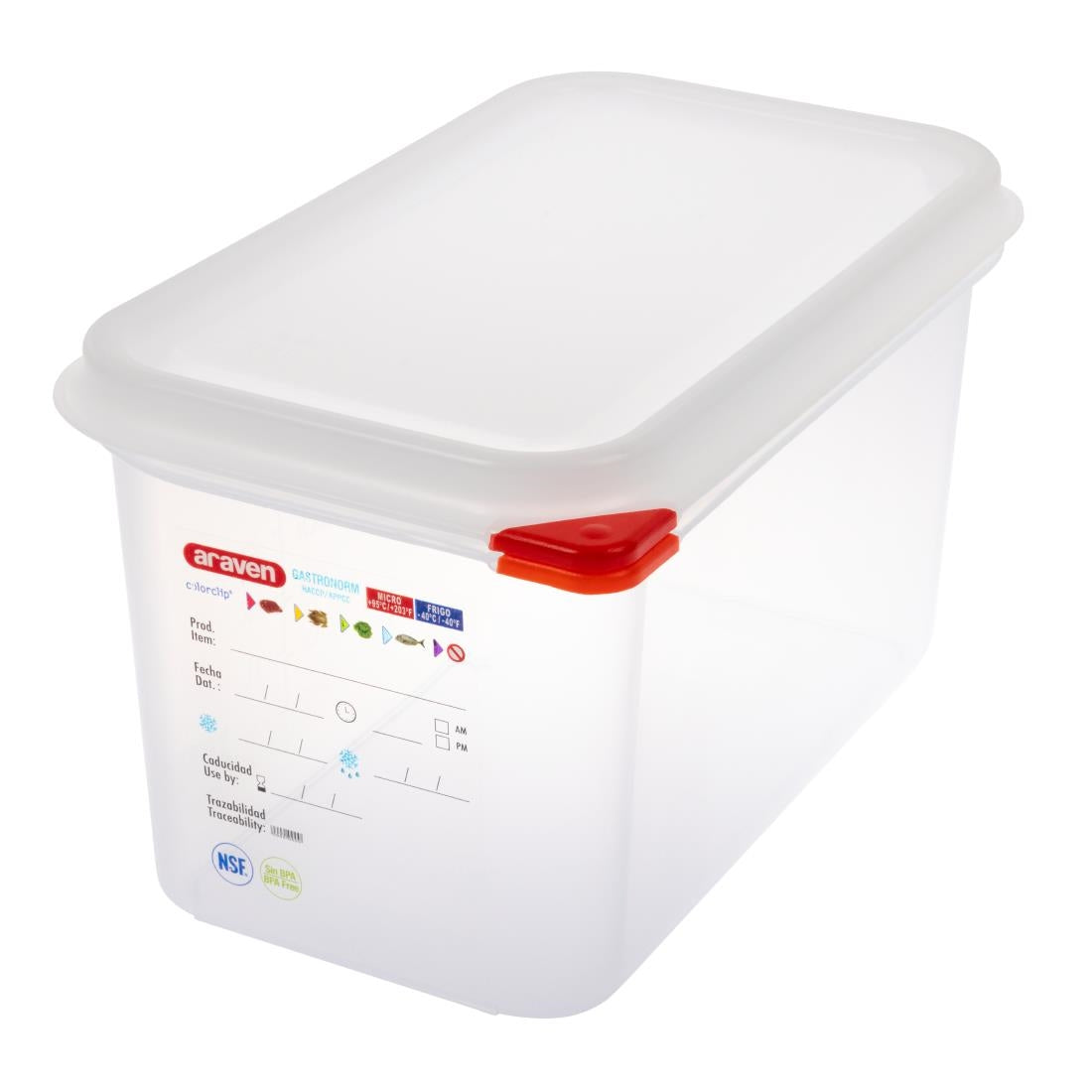 Boîte alimentaire GN 1/4 Araven 4,3L (lot de 4) - Araven - T985