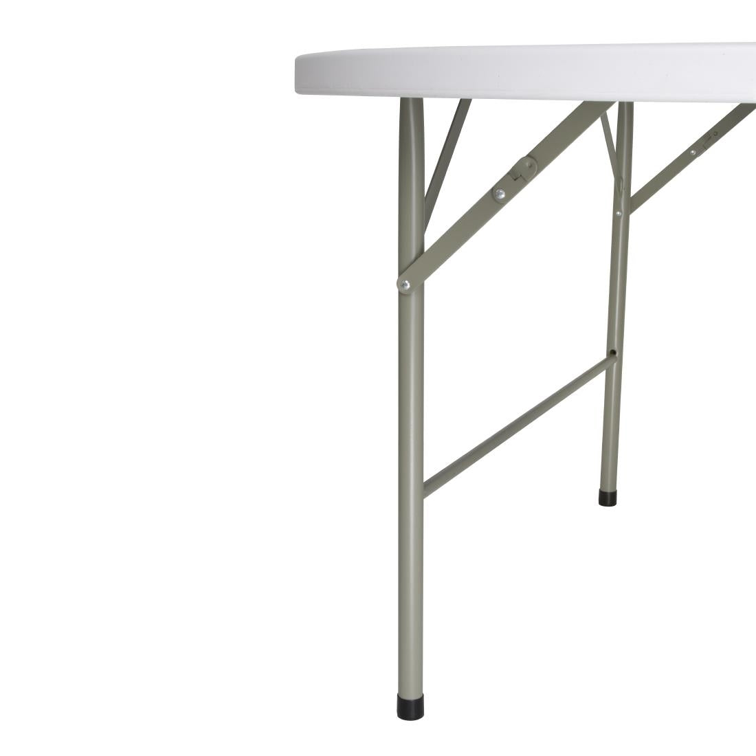 Table ronde pliable au centre Bolero blanche 1530mm - Bolero - CC506