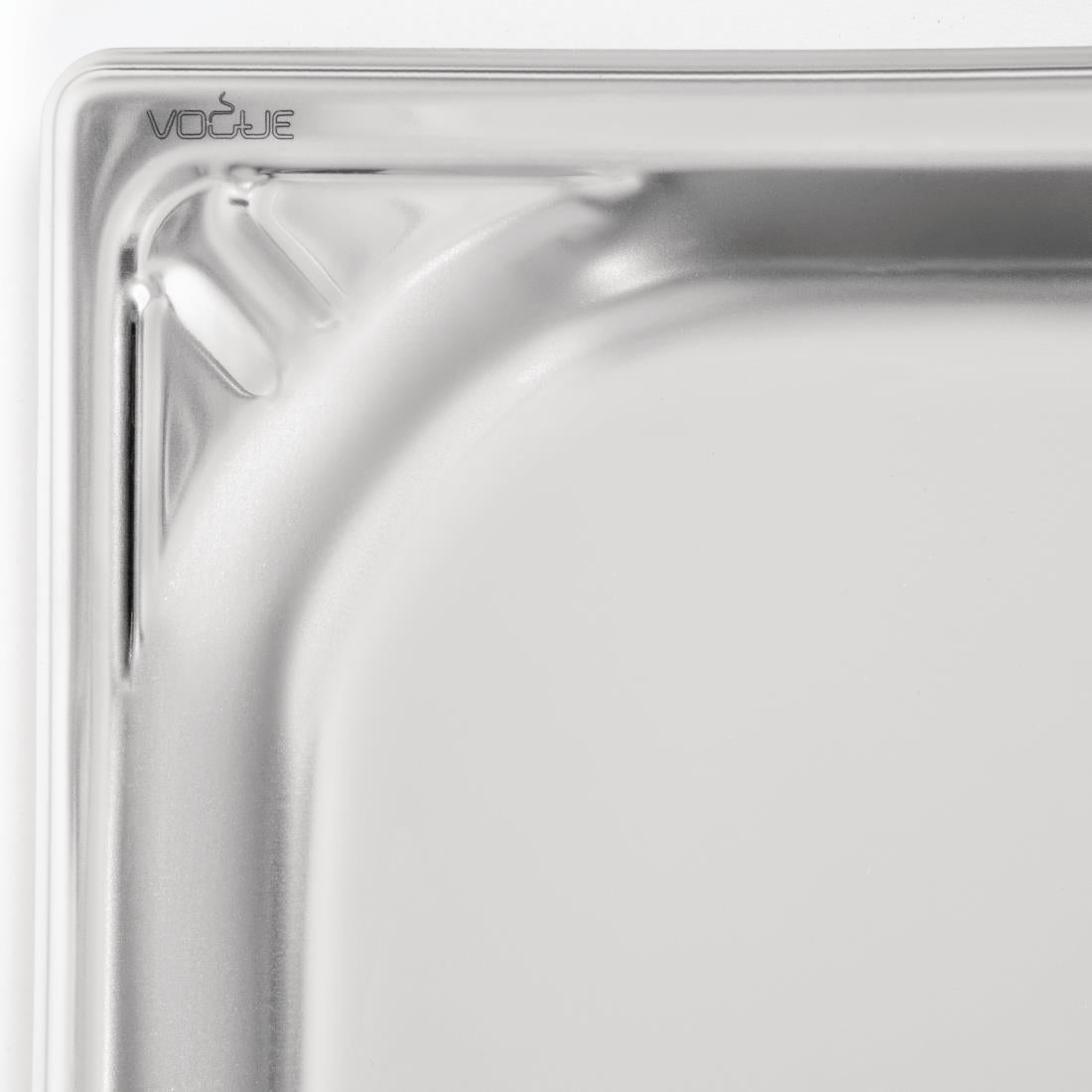 Bac inox 18/10 GN 1/1 professionnel Vogue 20mm - Vogue - DW431