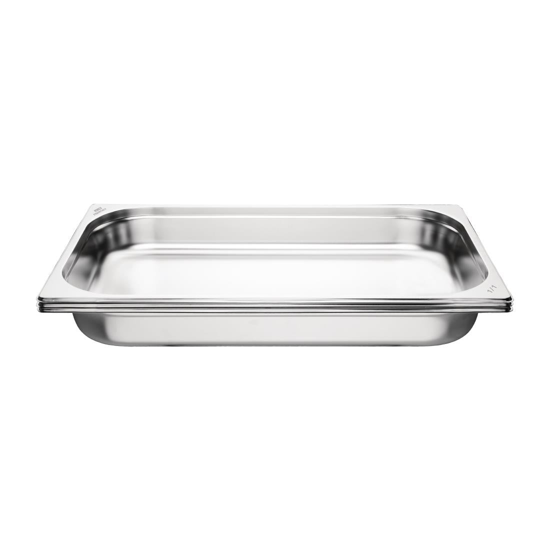 Bacs GN 1/1 inox 65mm Nisbets Essentials (lot de 3) - Nisbets Essentials - DB881