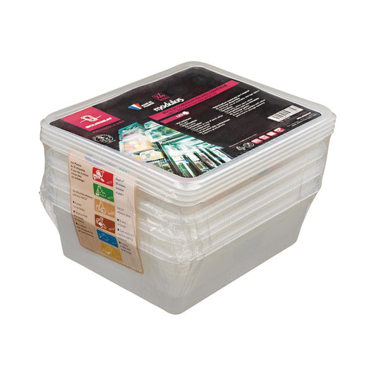 Boîte de stockage GN1/2 Matfer Bourgeat Modulus utilisation intensive 7,5L (lot de 4) - Matfer Bourgeat - CC332