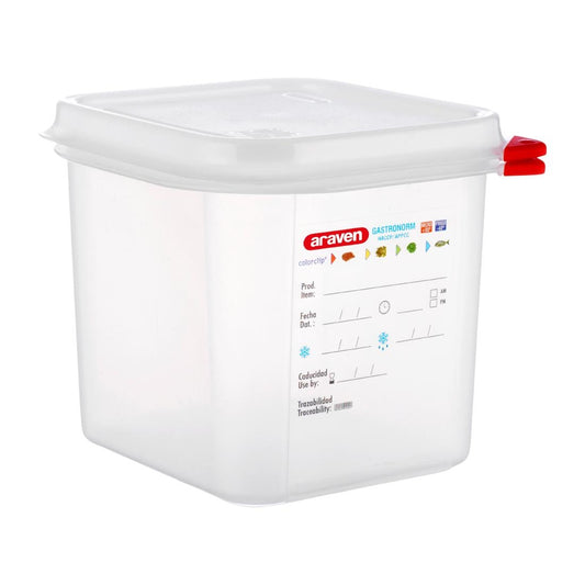 Boîtes alimentaires en PP Araven GN 1/6 2,6L (lot de 4) - Araven - T984