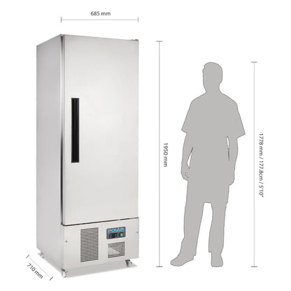 Armoire réfrigérée positive 1 porte Slimline Polar Série G 440L - Polar - G590