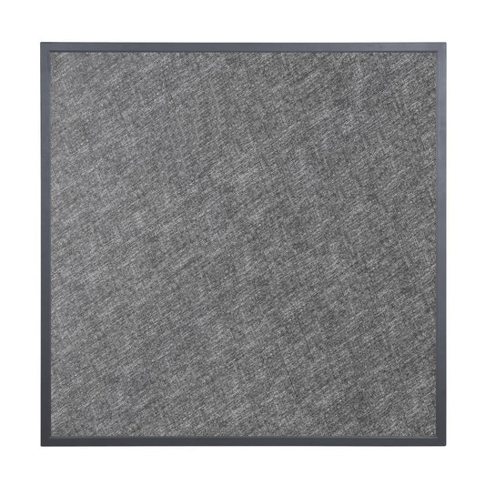 Plateau de table extérieur carré en verre trempé Bolero noir brossé bord gris 700 mm - Bolero - DZ873