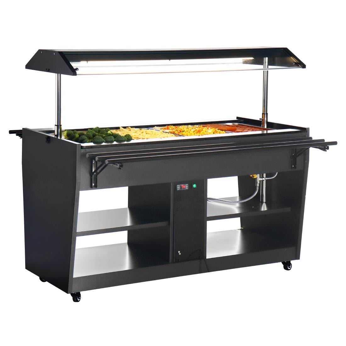 Buffet central chauffant Buffalo noir - Buffalo - JA179