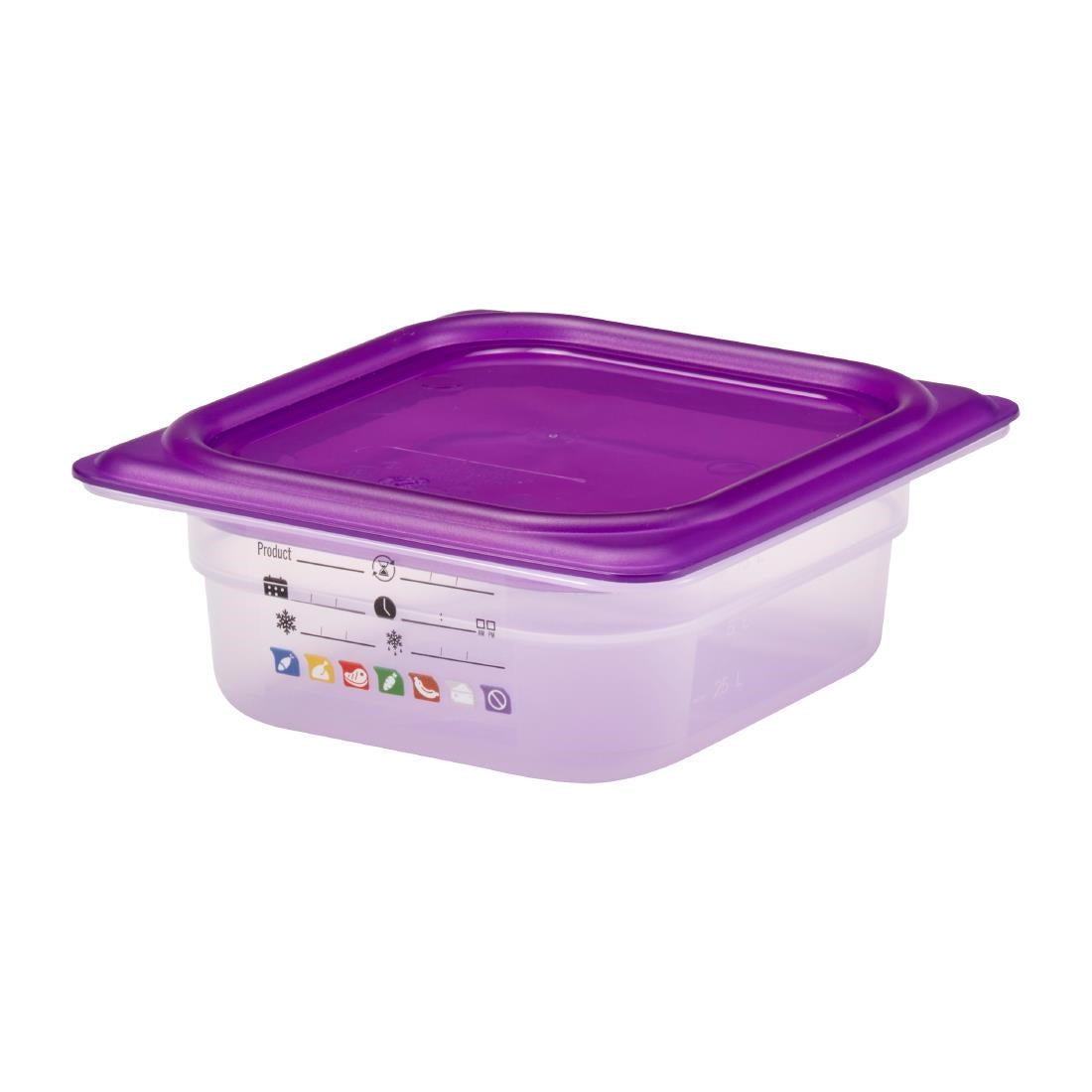 Bac en polypropylène Cambro Safetrak IML GN 1/6 65mm - Cambro - JN515