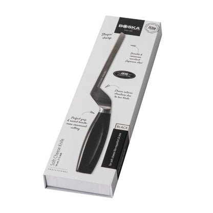 Couteau à fromage à pâte molle manche noir Boska 140 mm - Boska - CU107
