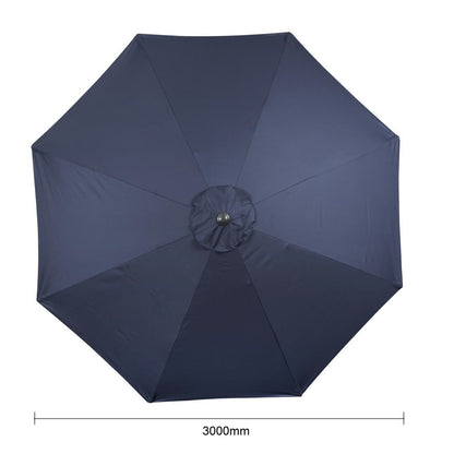 Parasol rond Bolero Seville 3m bleu marine - Bolero - FU504