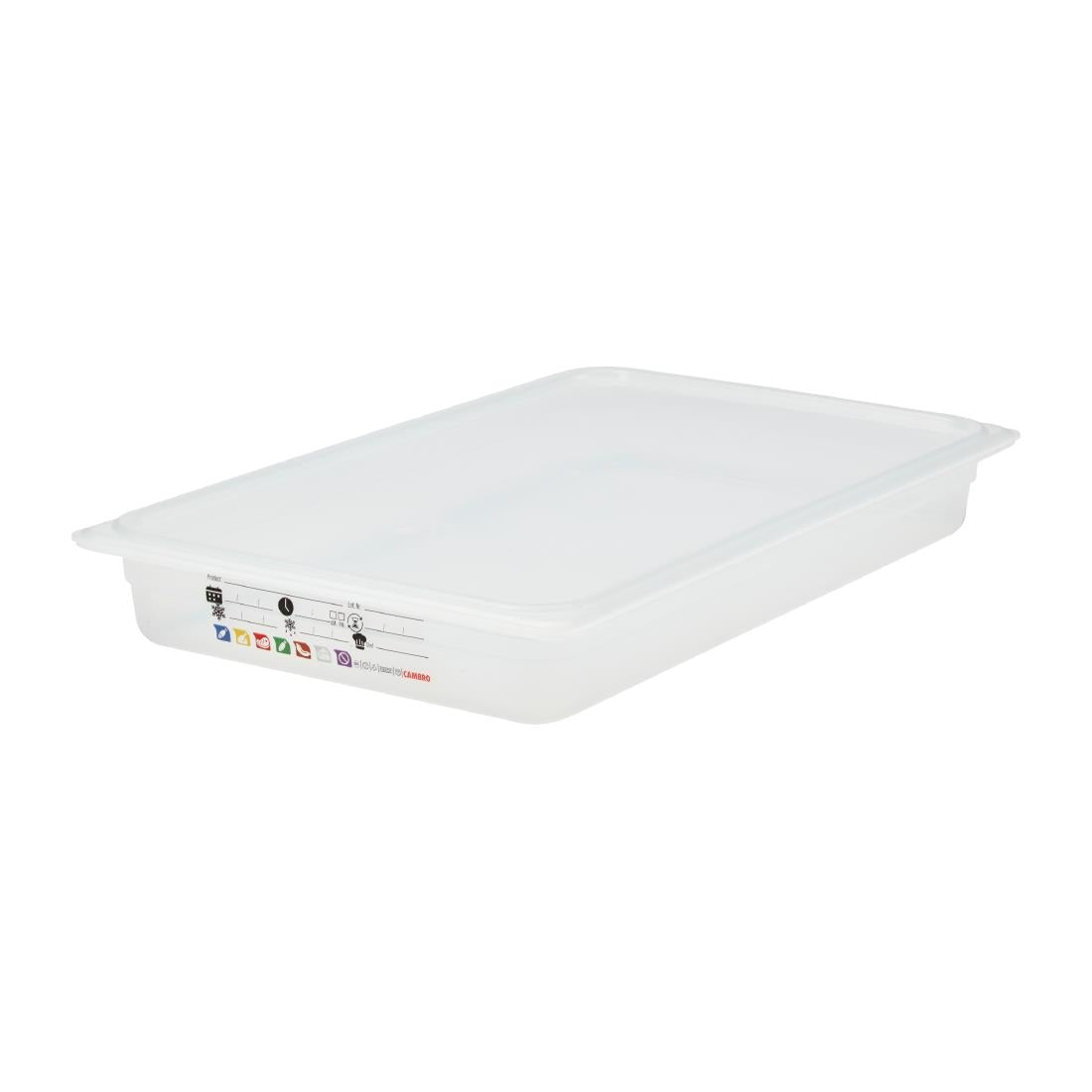 Bac en polypropylène Cambro Safetrak IML GN 1/1 65mm - Cambro - JN500