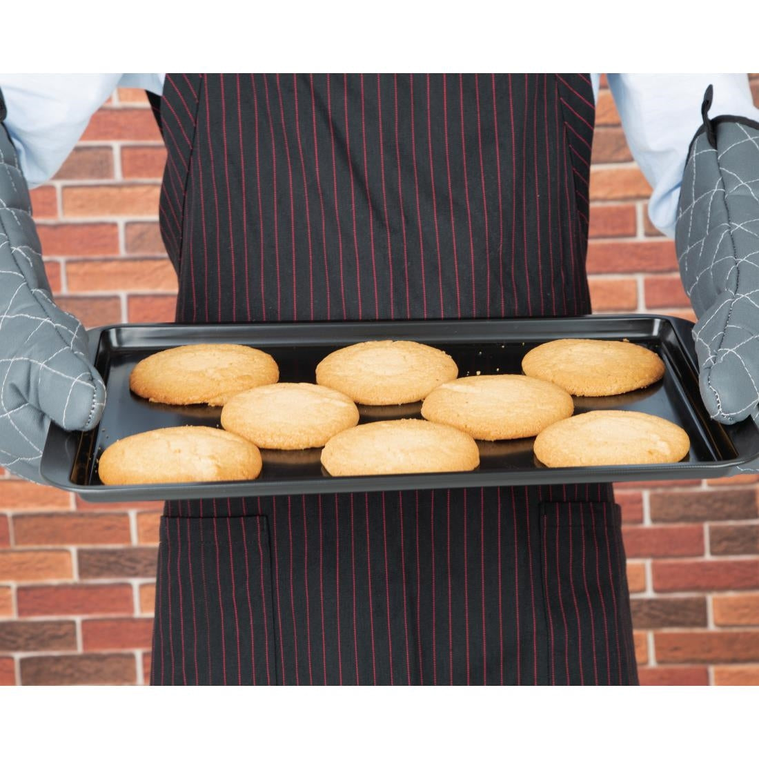 Plaque à pâtisserie antiadhésive en acier carbone Vogue 390 x 261mm - Vogue - GD015