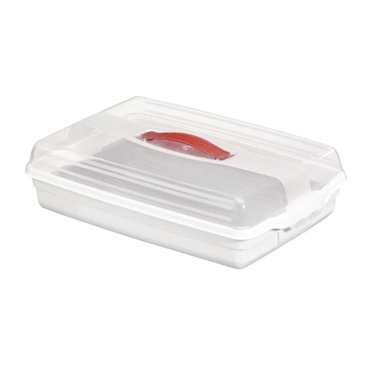 Boîte de transport à gâteau blanche Curver 450mm - Curver - CP072