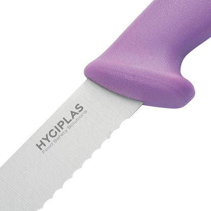Couteau à pain Hygiplas violet 20cm - Hygiplas - FP731