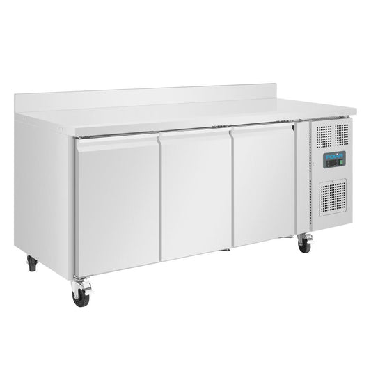 Table réfrigérée négative 3 portes avec dosseret 417L Polar Série U - Polar - DL917
