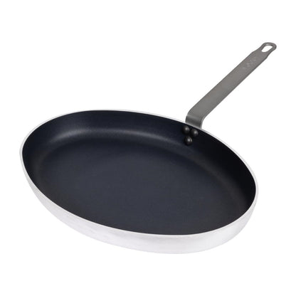 Poêle ovale en aluminium antiadhésif Vogue Teflon Platinum Plus 400mm - Vogue - HT992