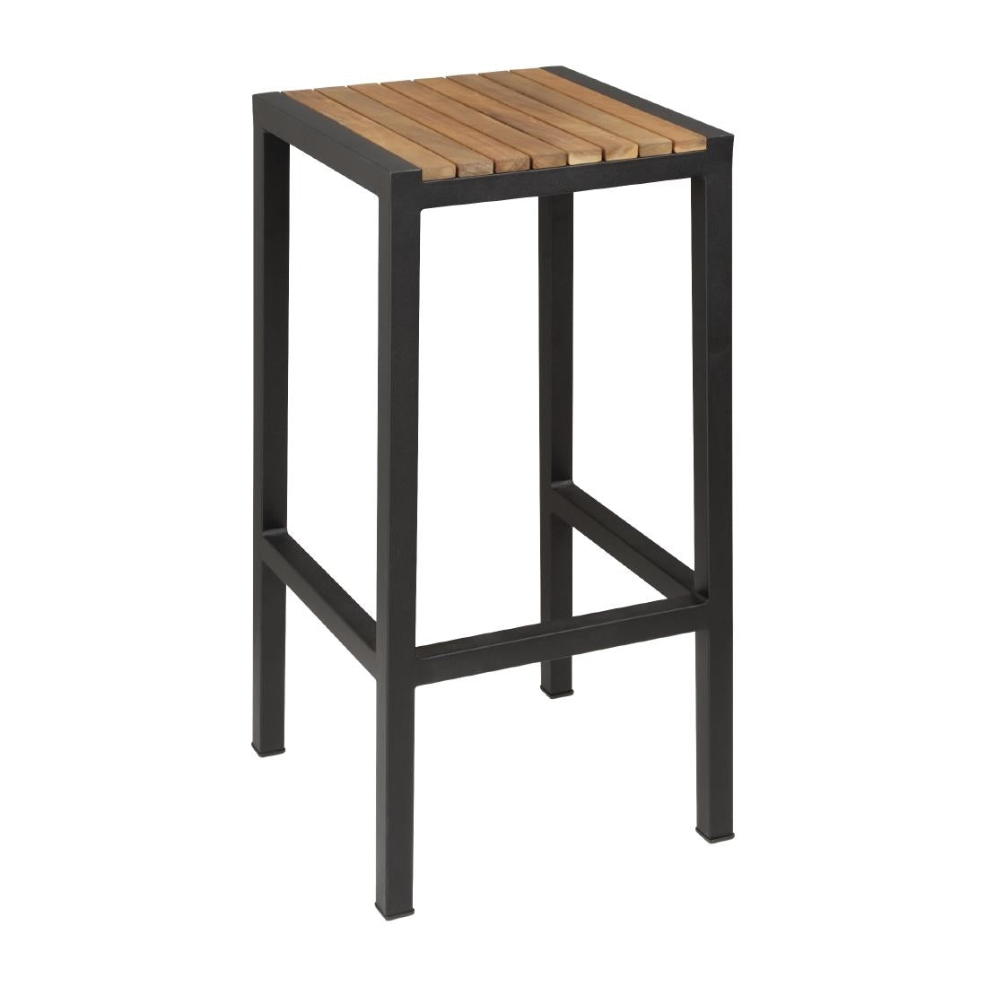 Tabourets de bar en acier et acacia Bolero (lot de 2) - Bolero - DS156