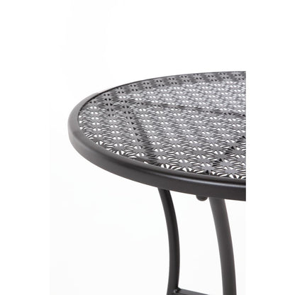 Table bistro ronde en acier ajouré Bolero noire 600mm - Bolero - GG705
