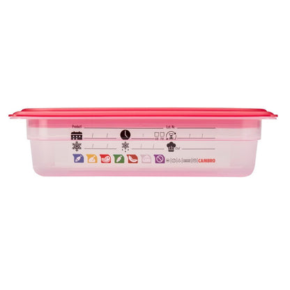 Bac en polypropylène Cambro Safetrak IML GN 1/4 65mm - Cambro - JN512