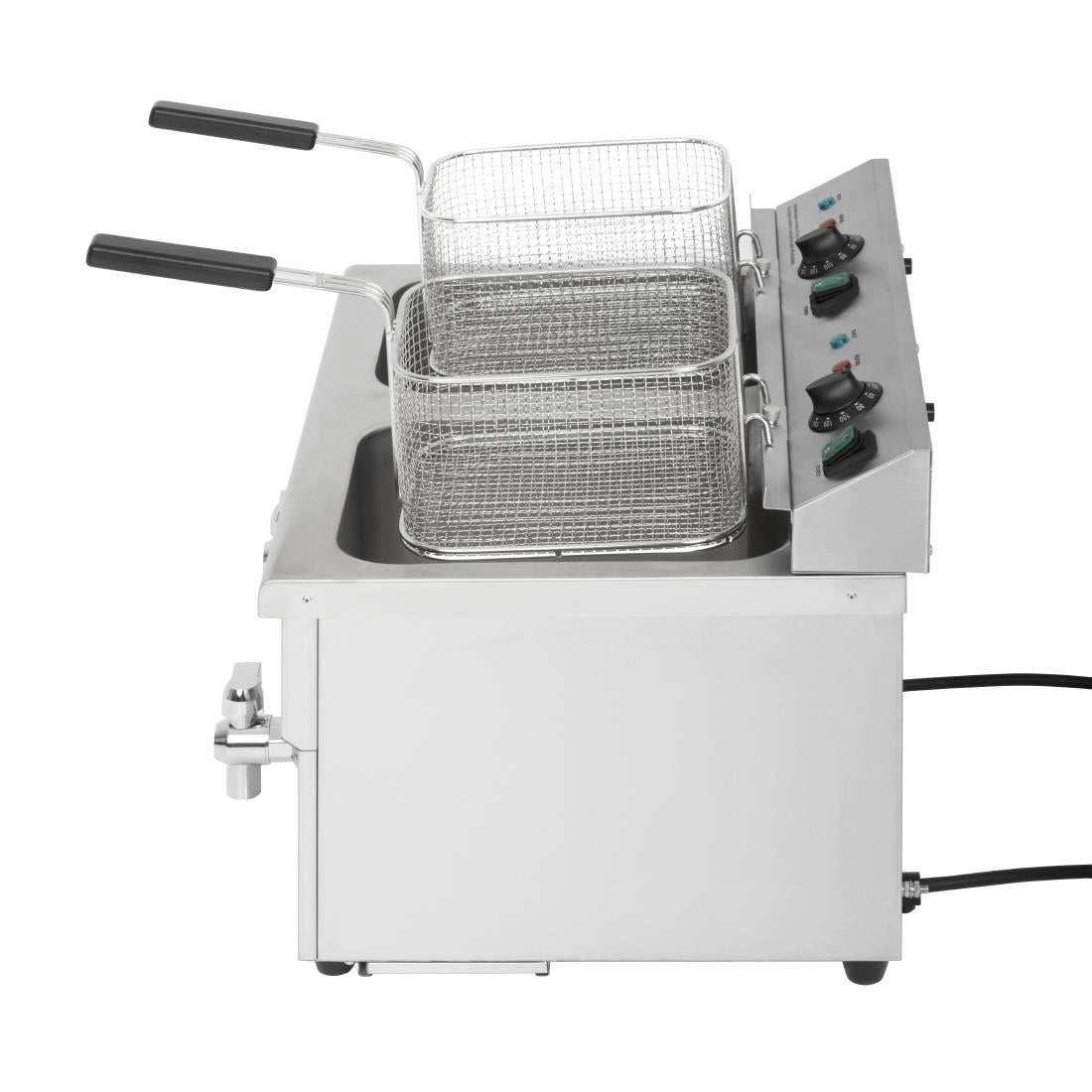 Friteuse induction double Buffalo 2 x 3 kW - Buffalo - CT012