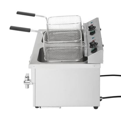 Friteuse induction double Buffalo 2 x 3 kW - Buffalo - CT012