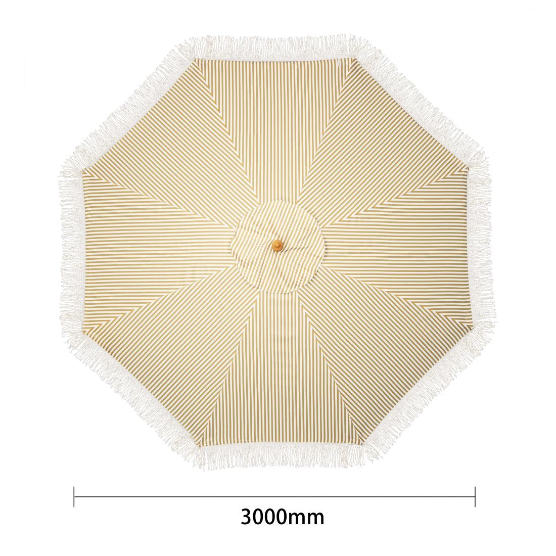 Parasol rond à rayures Bolero Sicile 2,5m - Bolero - FU508