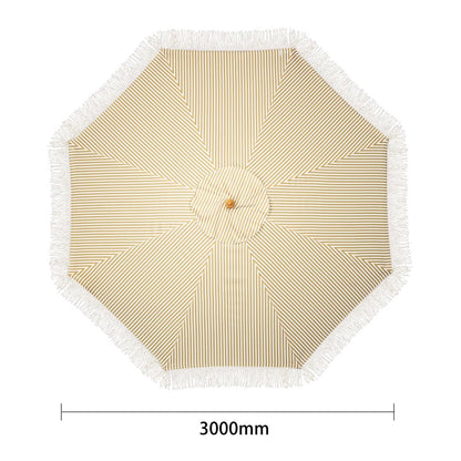 Parasol rond à rayures Bolero Sicile 2,5m - Bolero - FU508
