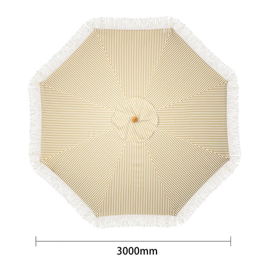 Parasol rond à rayures Bolero Sicile 2,5m - Bolero - FU508